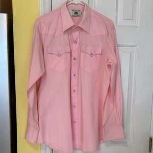 Pink Men's MESQUITE Western Shirt